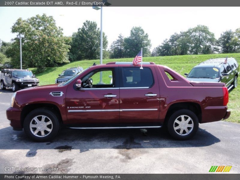 Red-E / Ebony/Ebony 2007 Cadillac Escalade EXT AWD