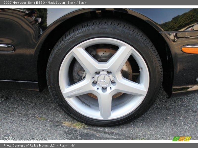 Black / Black 2009 Mercedes-Benz E 350 4Matic Sedan