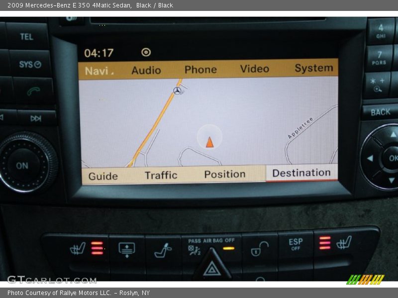 Black / Black 2009 Mercedes-Benz E 350 4Matic Sedan