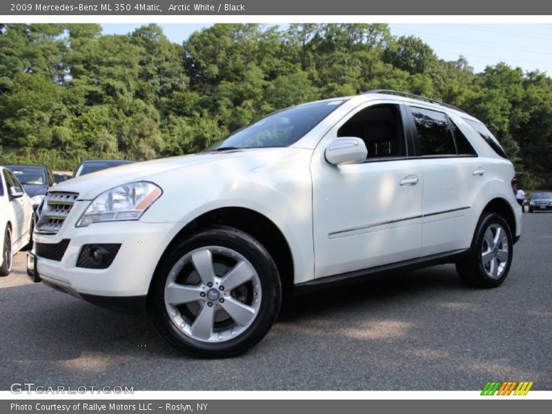 Arctic White / Black 2009 Mercedes-Benz ML 350 4Matic