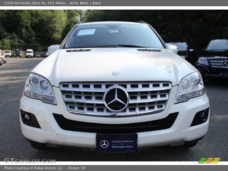 Arctic White / Black 2009 Mercedes-Benz ML 350 4Matic