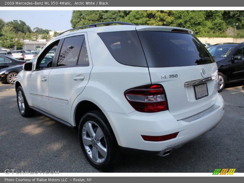 Arctic White / Black 2009 Mercedes-Benz ML 350 4Matic