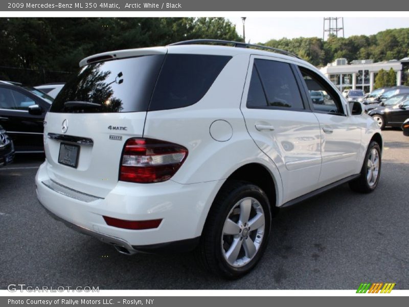 Arctic White / Black 2009 Mercedes-Benz ML 350 4Matic