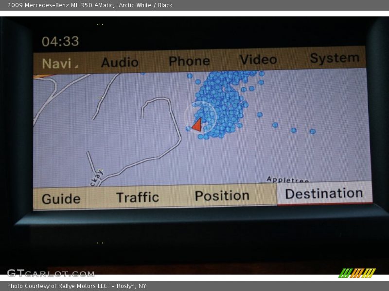 Arctic White / Black 2009 Mercedes-Benz ML 350 4Matic