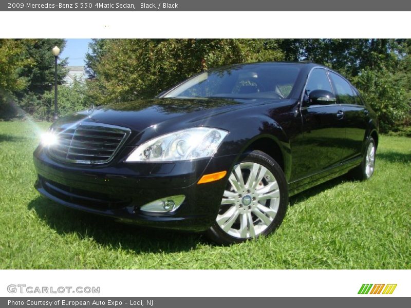 Black / Black 2009 Mercedes-Benz S 550 4Matic Sedan