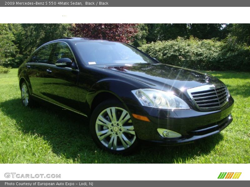 Black / Black 2009 Mercedes-Benz S 550 4Matic Sedan