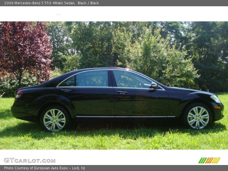 Black / Black 2009 Mercedes-Benz S 550 4Matic Sedan