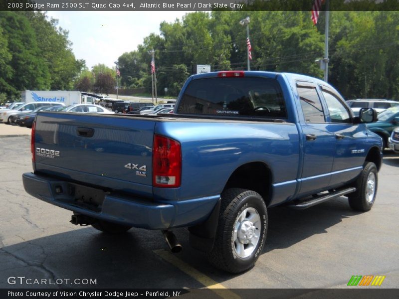 Atlantic Blue Pearl / Dark Slate Gray 2003 Dodge Ram 2500 SLT Quad Cab 4x4