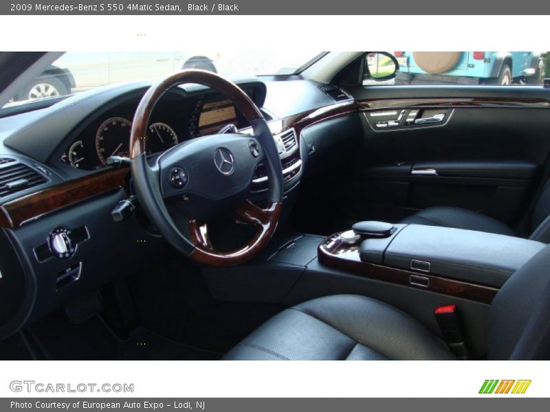 Black / Black 2009 Mercedes-Benz S 550 4Matic Sedan