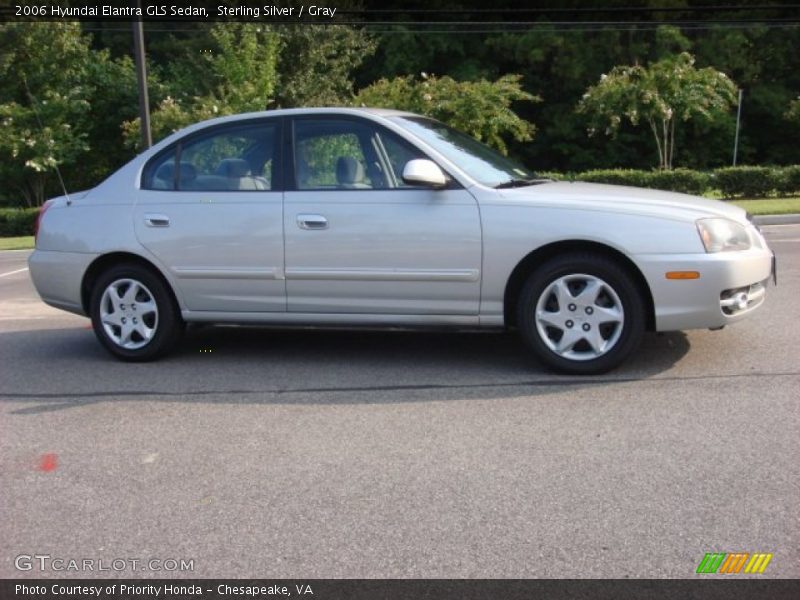Sterling Silver / Gray 2006 Hyundai Elantra GLS Sedan