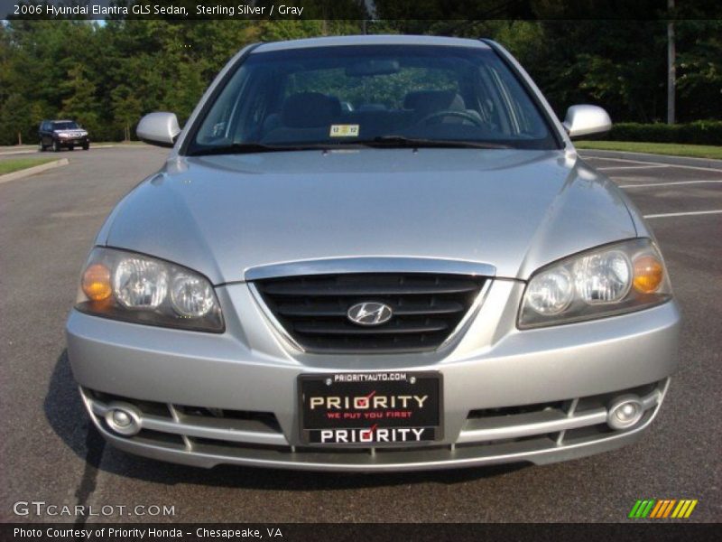 Sterling Silver / Gray 2006 Hyundai Elantra GLS Sedan