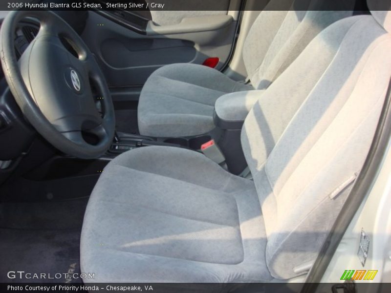 Sterling Silver / Gray 2006 Hyundai Elantra GLS Sedan