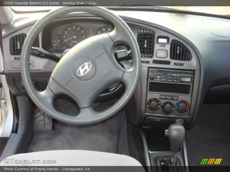 Sterling Silver / Gray 2006 Hyundai Elantra GLS Sedan