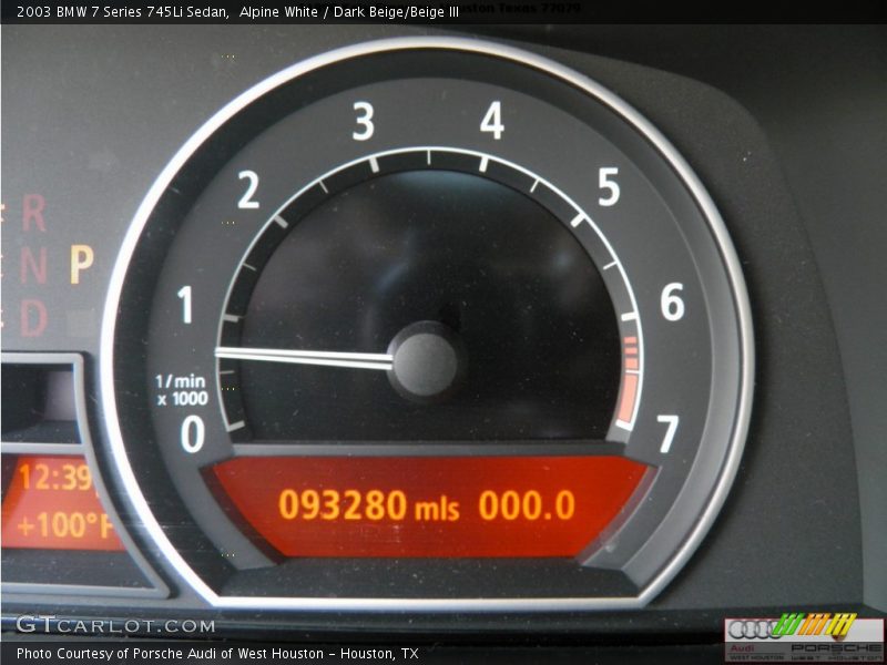 Alpine White / Dark Beige/Beige III 2003 BMW 7 Series 745Li Sedan