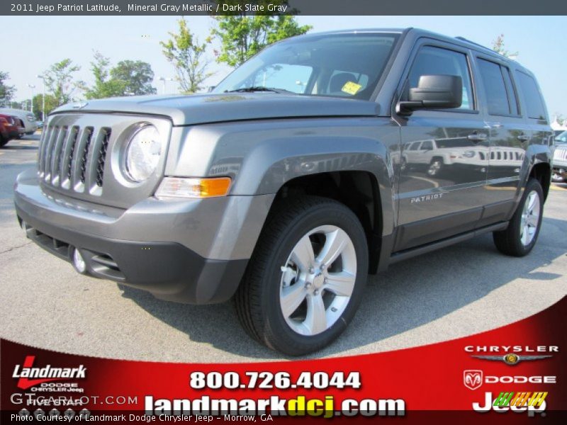 Mineral Gray Metallic / Dark Slate Gray 2011 Jeep Patriot Latitude