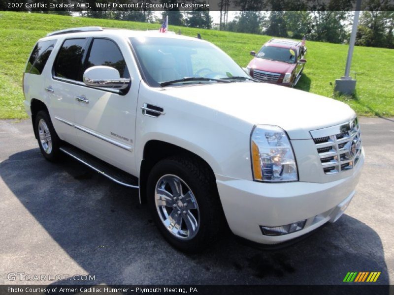 White Diamond / Cocoa/Light Cashmere 2007 Cadillac Escalade AWD