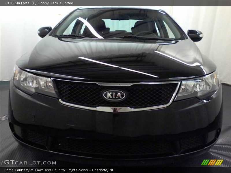 Ebony Black / Coffee 2010 Kia Forte EX