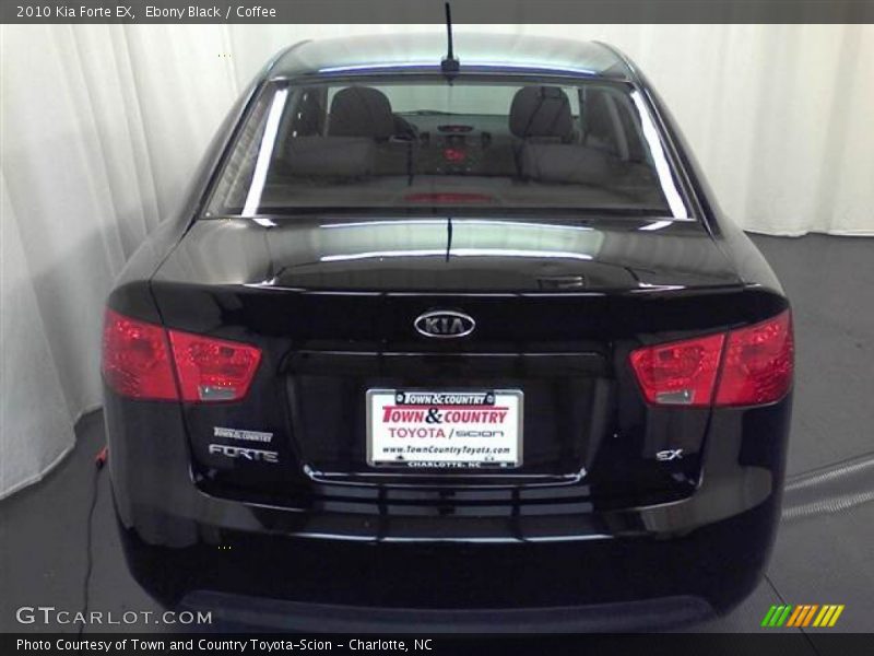 Ebony Black / Coffee 2010 Kia Forte EX