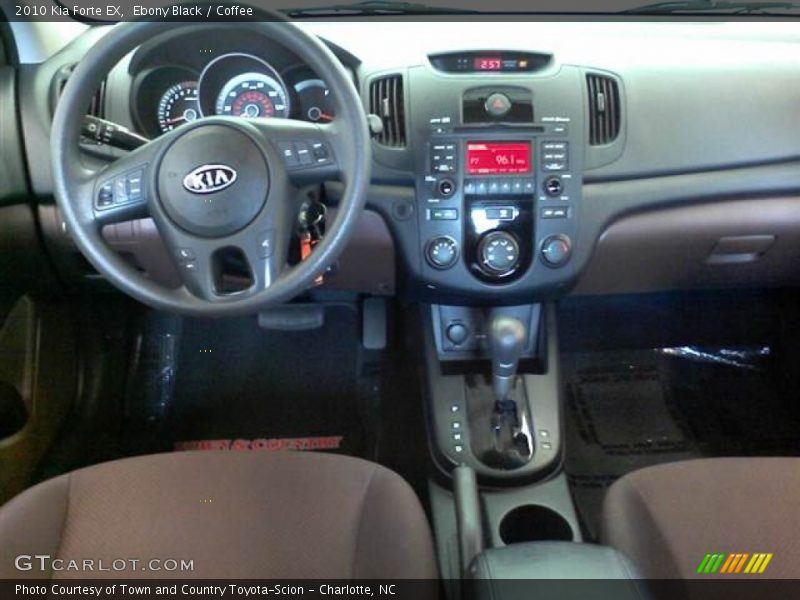 Ebony Black / Coffee 2010 Kia Forte EX