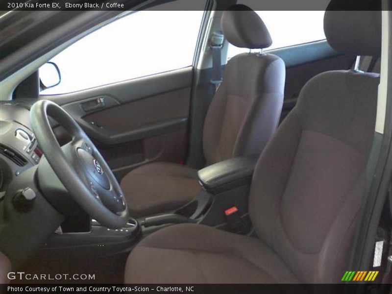 Ebony Black / Coffee 2010 Kia Forte EX
