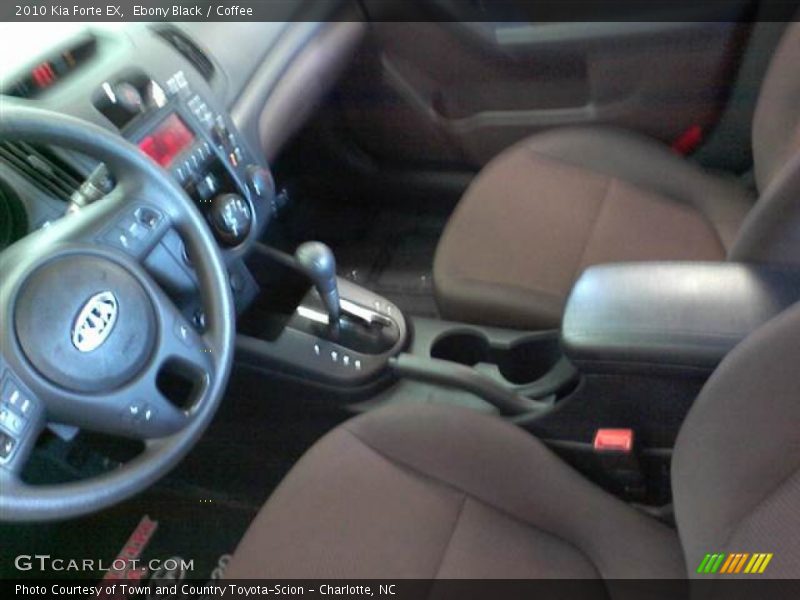 Ebony Black / Coffee 2010 Kia Forte EX