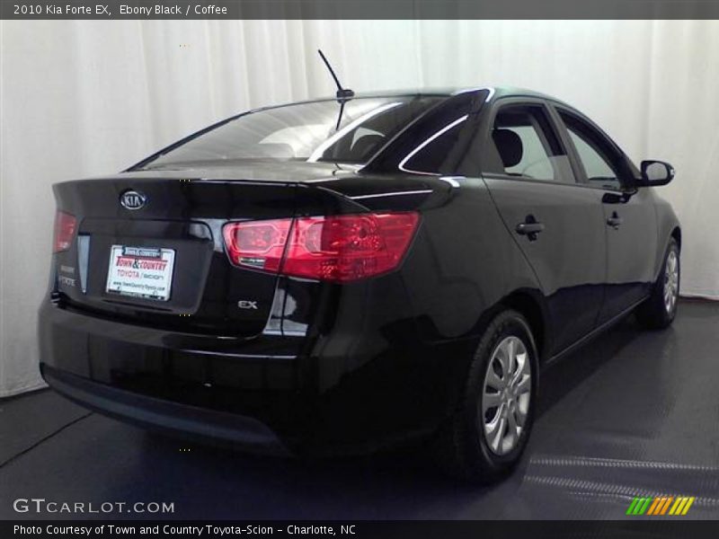 Ebony Black / Coffee 2010 Kia Forte EX