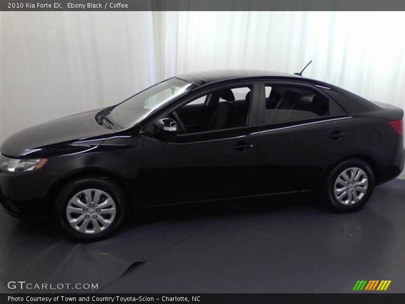 Ebony Black / Coffee 2010 Kia Forte EX