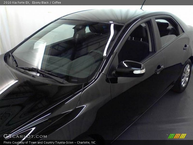 Ebony Black / Coffee 2010 Kia Forte EX