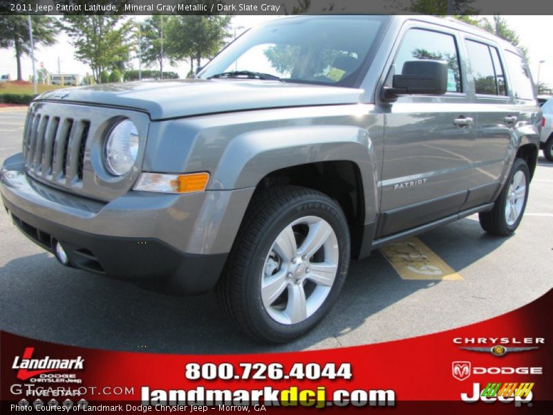 Mineral Gray Metallic / Dark Slate Gray 2011 Jeep Patriot Latitude