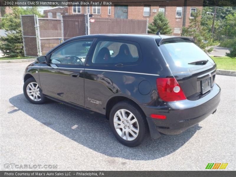 Nighthawk Black Pearl / Black 2002 Honda Civic Si Hatchback