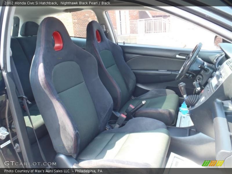 Nighthawk Black Pearl / Black 2002 Honda Civic Si Hatchback