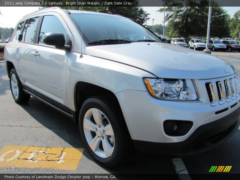 Bright Silver Metallic / Dark Slate Gray 2011 Jeep Compass 2.0 Latitude