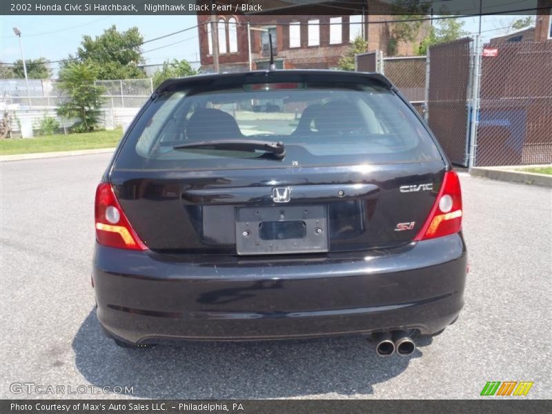 Nighthawk Black Pearl / Black 2002 Honda Civic Si Hatchback