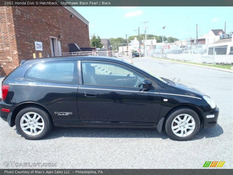 Nighthawk Black Pearl / Black 2002 Honda Civic Si Hatchback