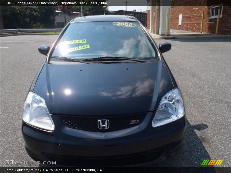 Nighthawk Black Pearl / Black 2002 Honda Civic Si Hatchback