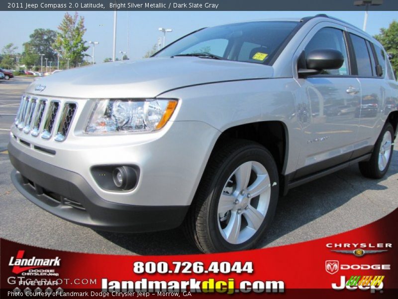 Bright Silver Metallic / Dark Slate Gray 2011 Jeep Compass 2.0 Latitude