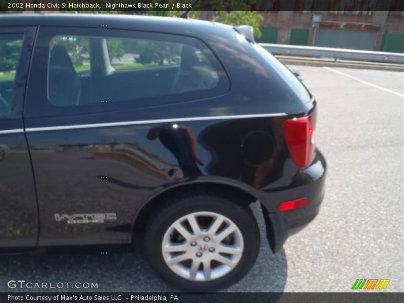 Nighthawk Black Pearl / Black 2002 Honda Civic Si Hatchback