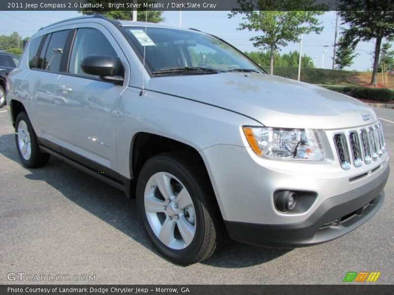 Bright Silver Metallic / Dark Slate Gray 2011 Jeep Compass 2.0 Latitude