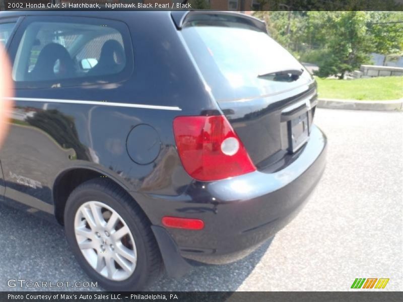 Nighthawk Black Pearl / Black 2002 Honda Civic Si Hatchback