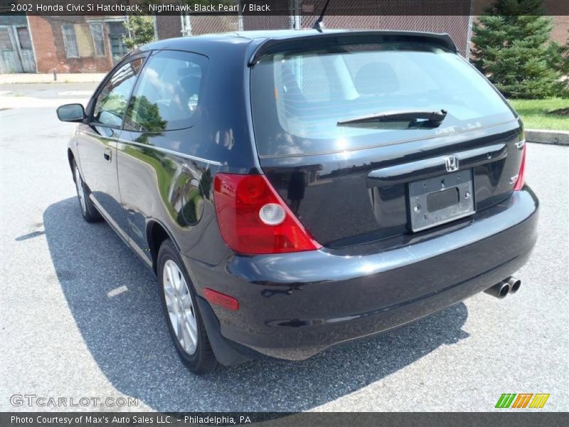 Nighthawk Black Pearl / Black 2002 Honda Civic Si Hatchback