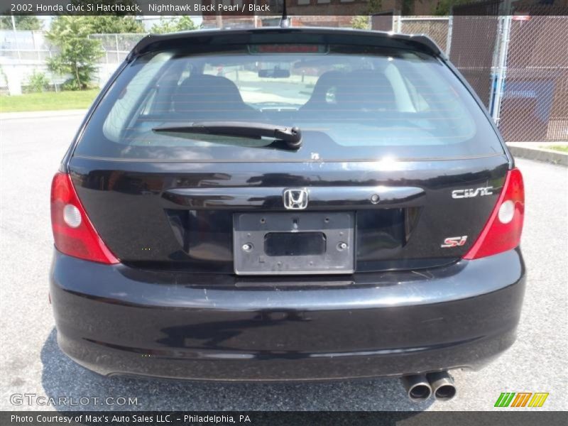 Nighthawk Black Pearl / Black 2002 Honda Civic Si Hatchback