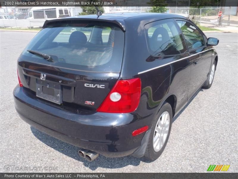 Nighthawk Black Pearl / Black 2002 Honda Civic Si Hatchback