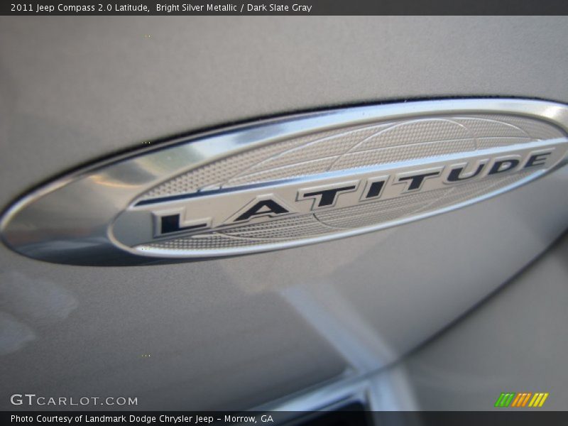Bright Silver Metallic / Dark Slate Gray 2011 Jeep Compass 2.0 Latitude