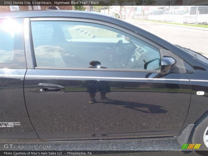 Nighthawk Black Pearl / Black 2002 Honda Civic Si Hatchback