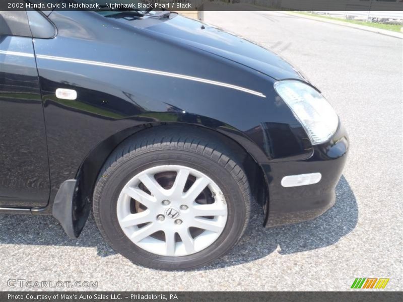 Nighthawk Black Pearl / Black 2002 Honda Civic Si Hatchback