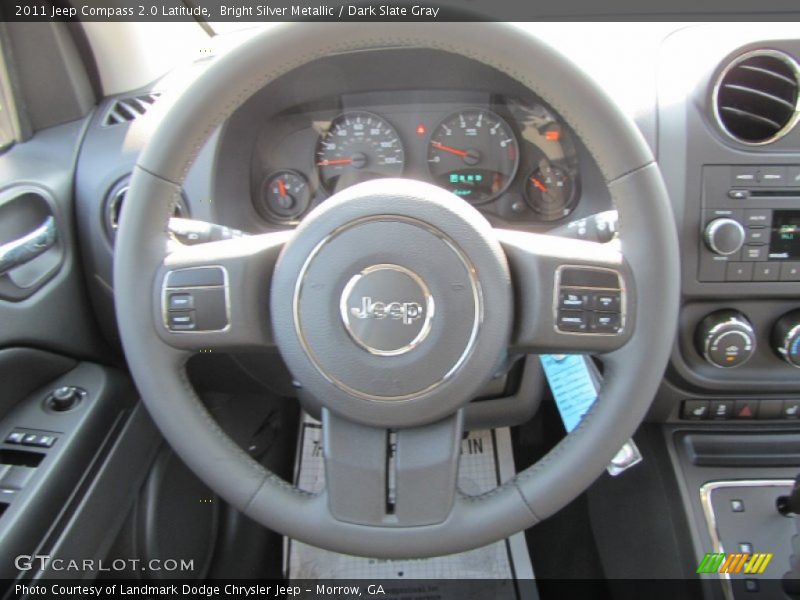 Bright Silver Metallic / Dark Slate Gray 2011 Jeep Compass 2.0 Latitude