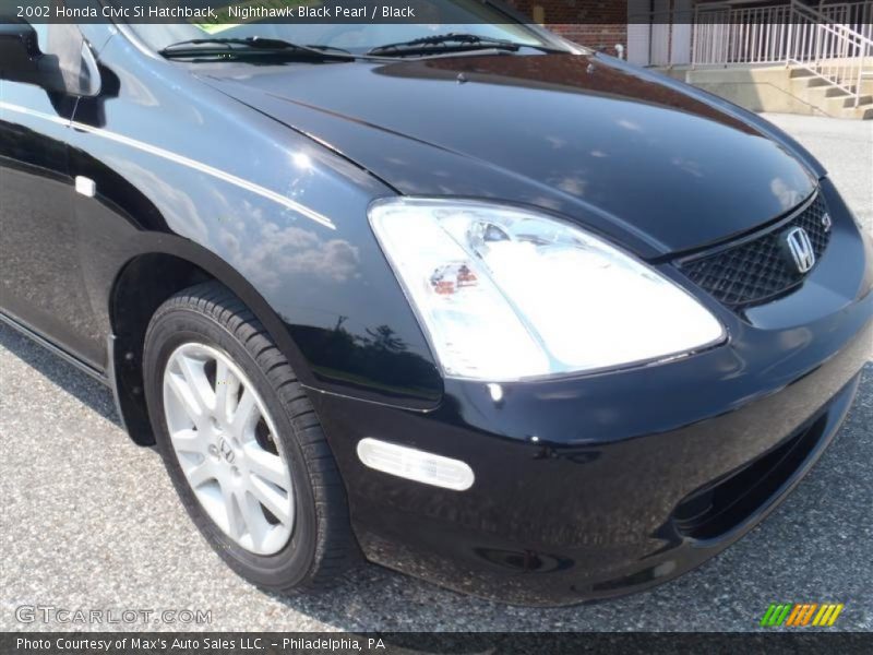 Nighthawk Black Pearl / Black 2002 Honda Civic Si Hatchback