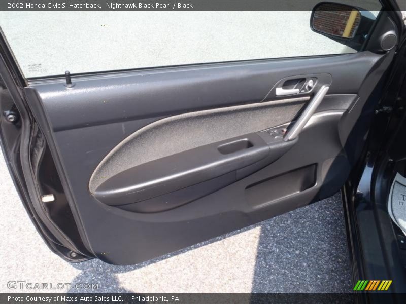 Nighthawk Black Pearl / Black 2002 Honda Civic Si Hatchback