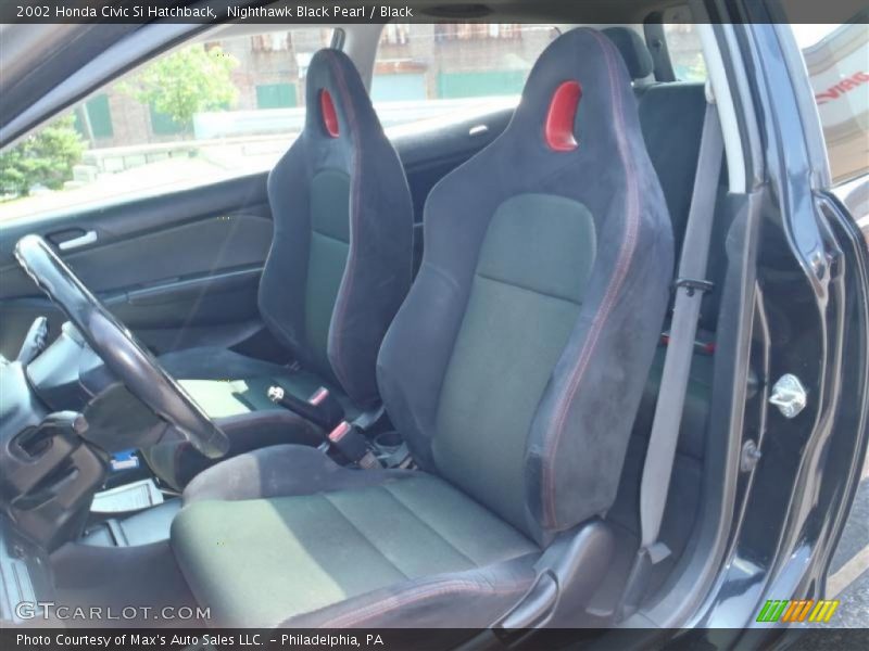 Nighthawk Black Pearl / Black 2002 Honda Civic Si Hatchback