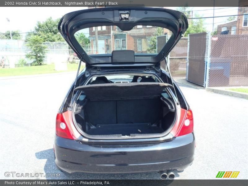 Nighthawk Black Pearl / Black 2002 Honda Civic Si Hatchback